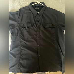 Columbia Men’s Short Sleeve Button Down Shirt - Black